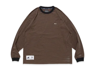 DESCENDANT Horizontal Stripe LS "Brown"