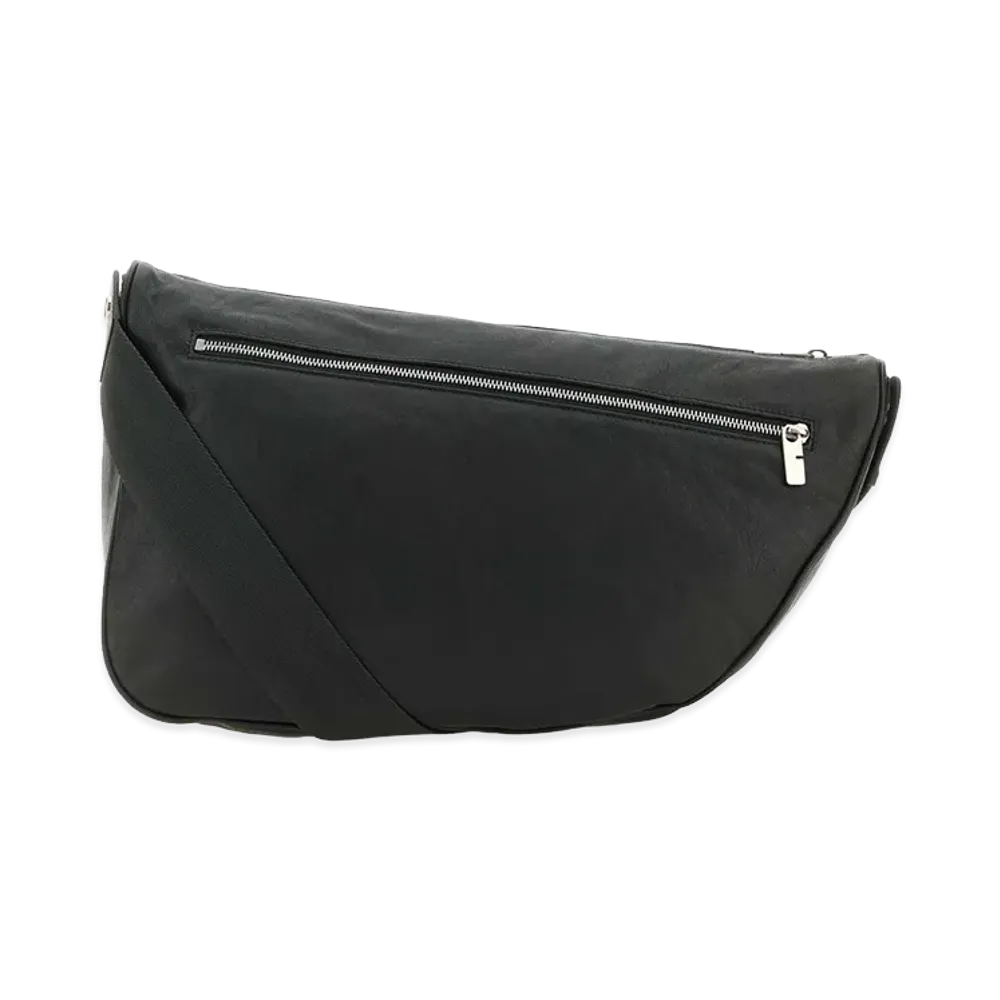 Burberry Slate Leather Large Shield Crossbody Bag "Multi"