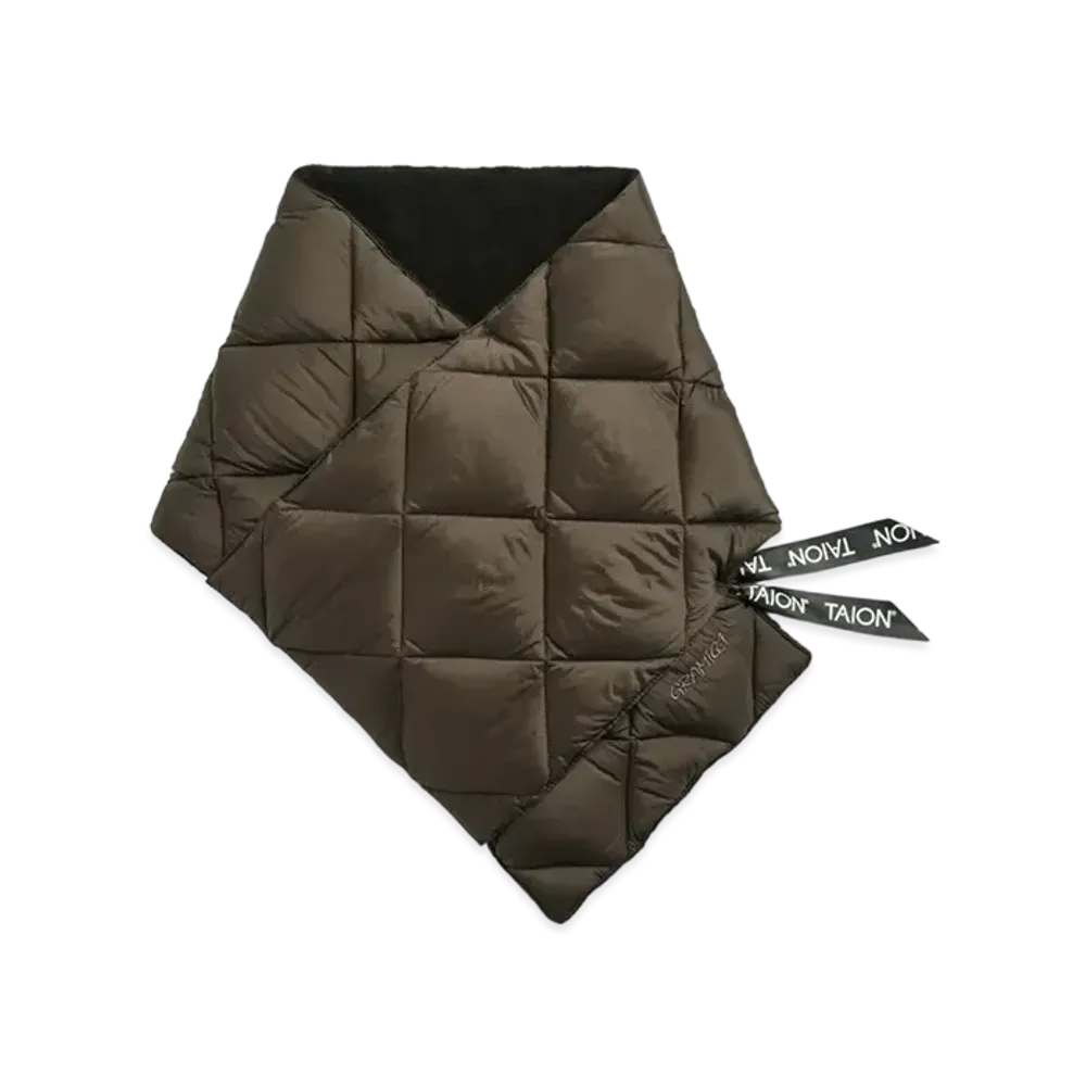 GRAMICCI Down Scarf "Dark Brown"