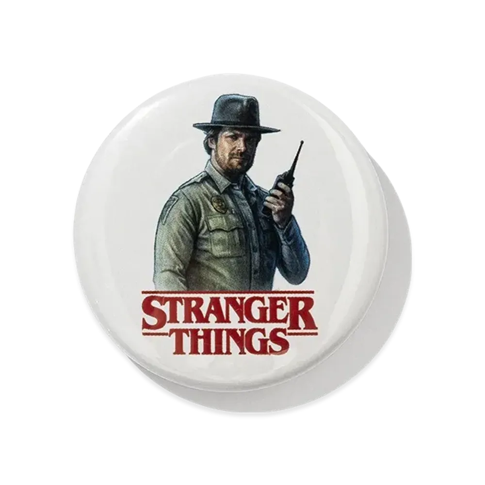 Netflix Stranger Things x V.A. Can Badge 38mm "White"