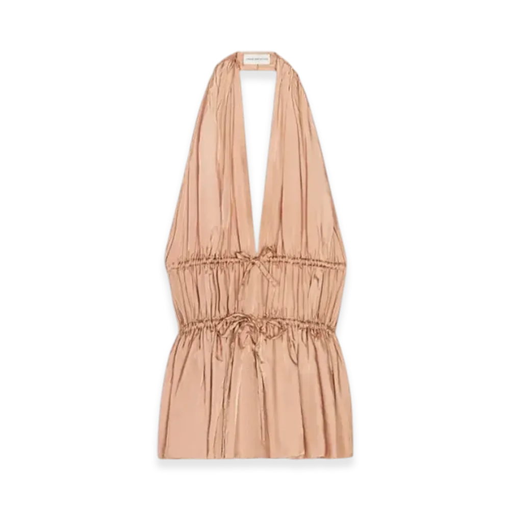 DRIES VAN NOTEN Women's Halterneck Top "Smoke"