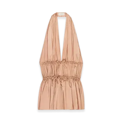 DRIES VAN NOTEN Women's Halterneck Top "Smoke"