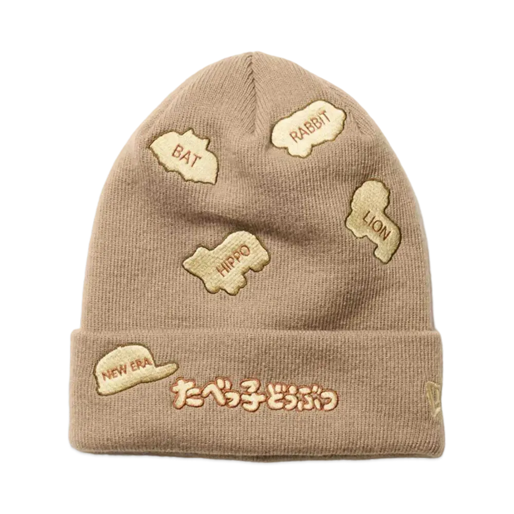 NEW ERA x Tabekko Animals Basic Cuff Knit Biscuit "Khaki"