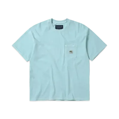 thisisneverthat x FARAH Overdyed Pocket Tee "Light Blue"