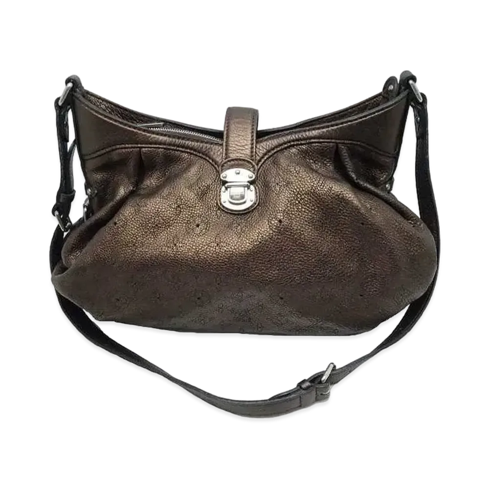 Louis Vuitton Mahina XS Thiells PM Shoulder Bag "Bronze"