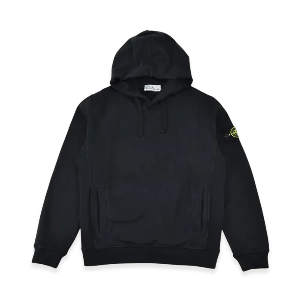 STONE ISLAND Compass Patch Hoodie "Black"