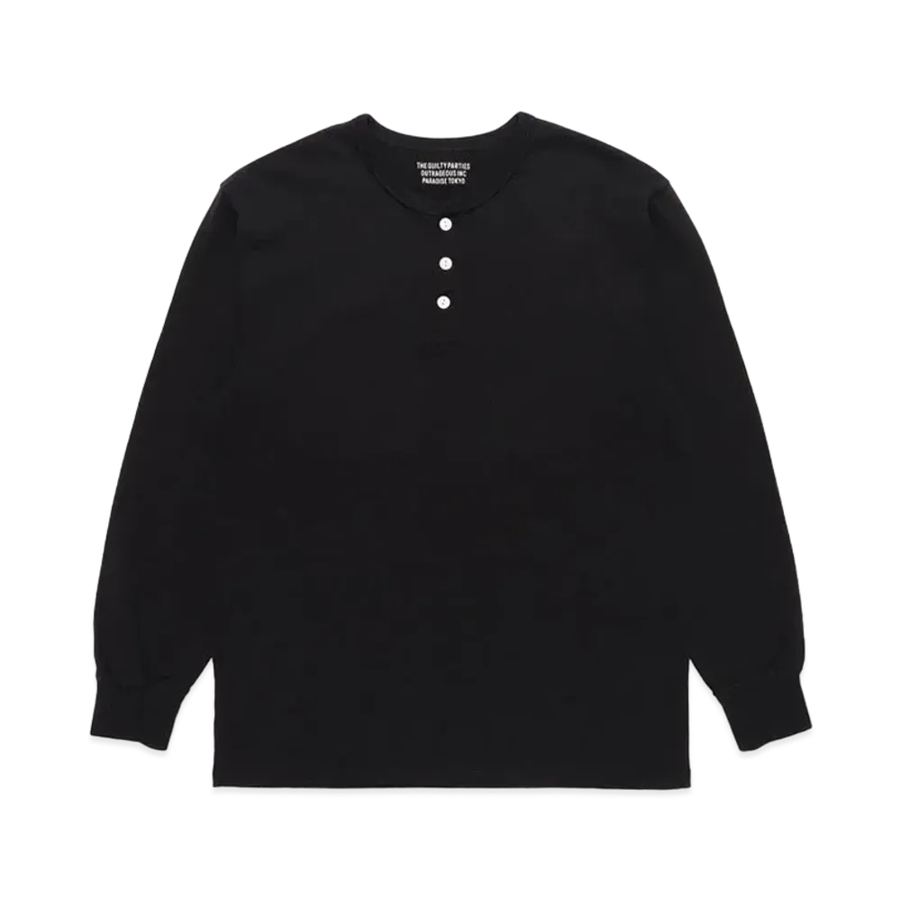 WACKO MARIA HENRY NECK SHIRT "Black"