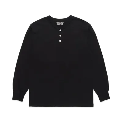 WACKO MARIA HENRY NECK SHIRT "Black"