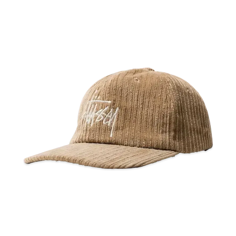 Stussy CORDUROY BIG LOGO LOW PRO CAP "Maple"
