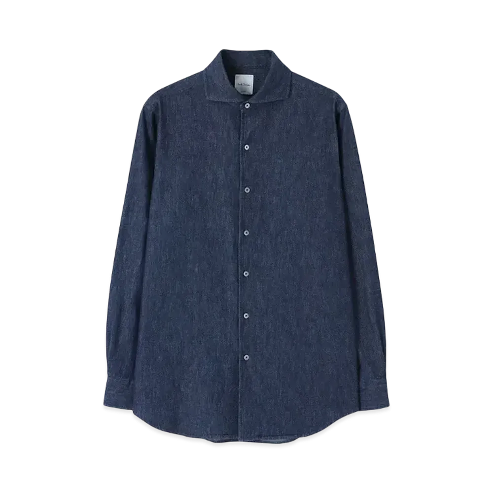 Paul Smith Indigo Italian Collar Shirt "DarkIndigo"