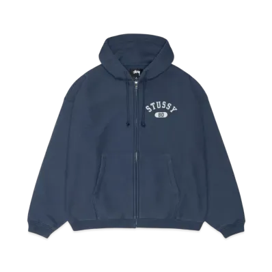 Stussy Varsity Zip Hoodie "Navy"