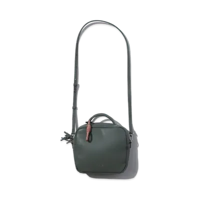 F/CE. Tech Leather Mini Square Shoulder "Foliage Green"