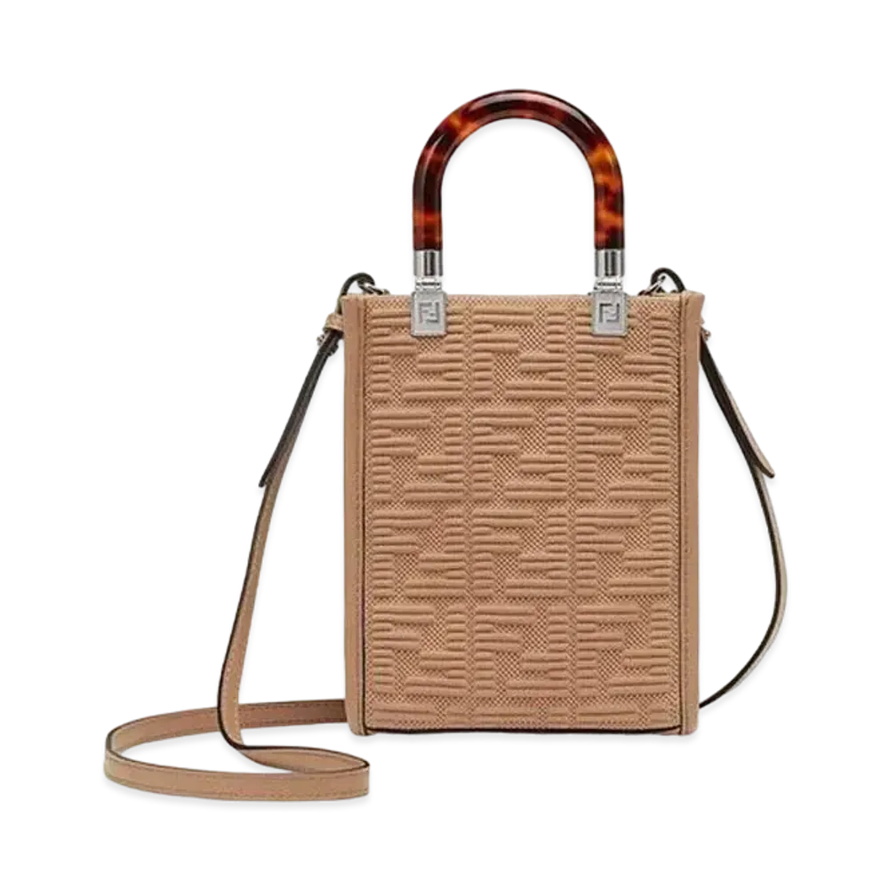 FENDI Sunshine Shopper Small Fabric "Beige"
