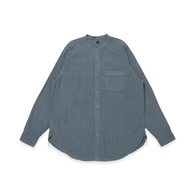 T.T Taiga Takahashi LOT.104 Band Collar Shirt "Gray"