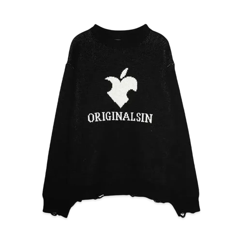SOMEIT OSKOK VINTAGE KNIT "BLACK"