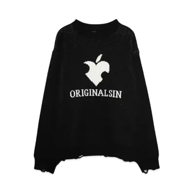 SOMEIT OSKOK VINTAGE KNIT "BLACK"