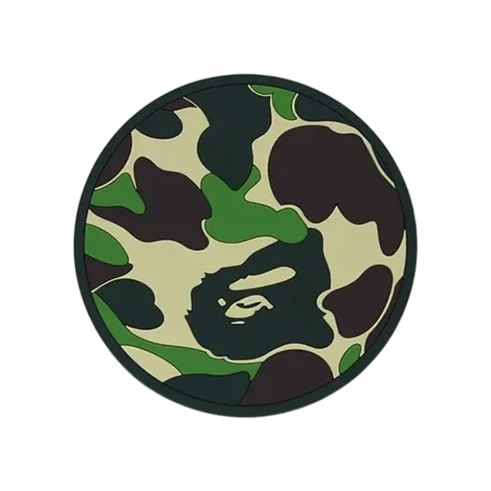 A BATHING APE ABC Camo Rubber Coaster "Green"