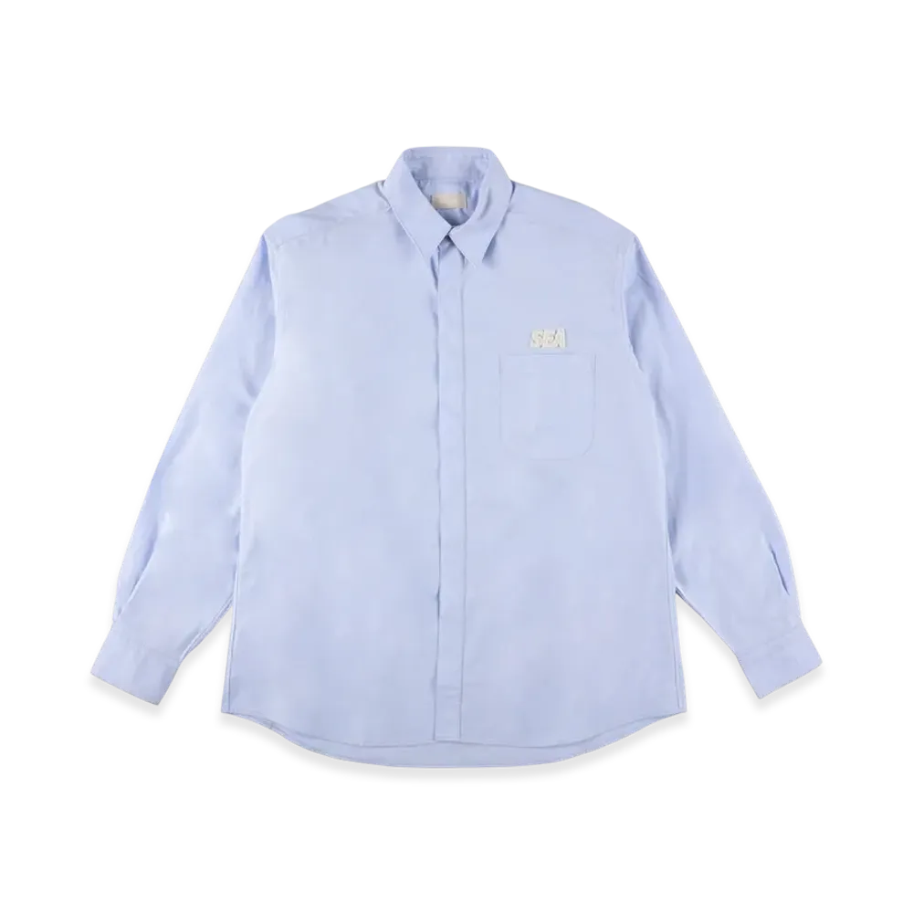 WIND AND SEA Cozy Oxford Shirt "Light Blue"
