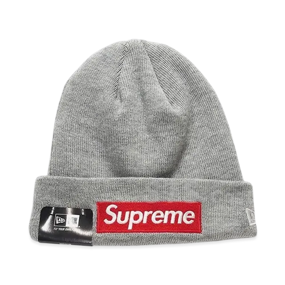Supreme x New Era Box Logo Beanie (15FW) "H.Grey"