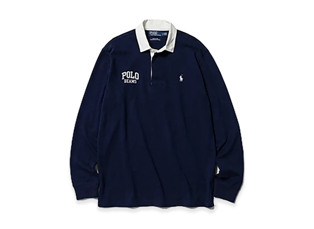 BEAMS x Polo Ralph LS Rugby Shirt "Newport Navy"