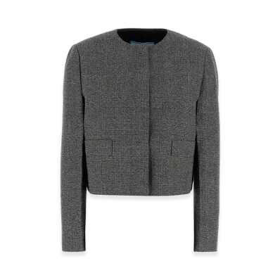 PRADA Women's Glencheck Blazer "Gray"