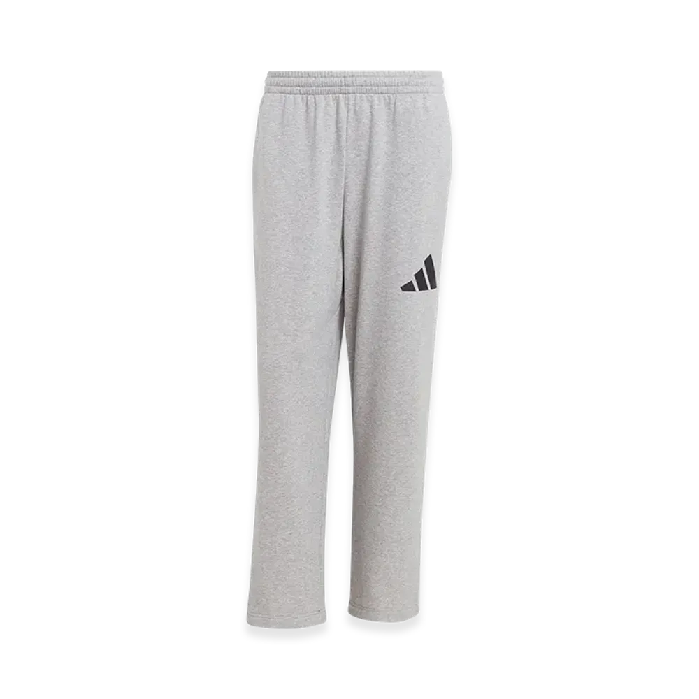 adidas Essentials Wide Leg 3-Bar Logo Pants "Medium Grey Heather/Black"