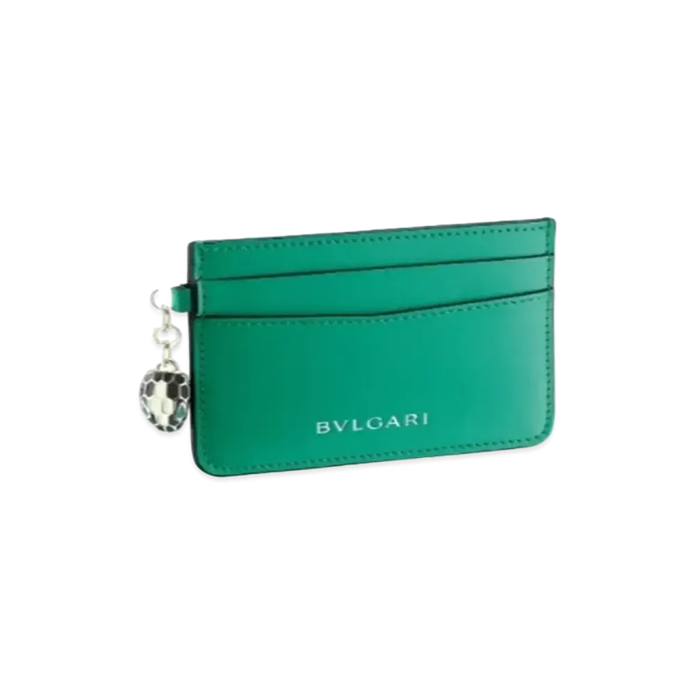 BVLGARI Serpenti Forever Card Holder "Green"