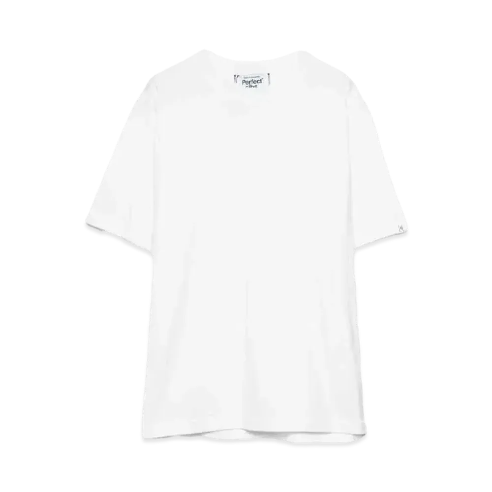 Perfect ribs Short Sleeve T Shirts "White"