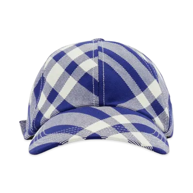 Burberry Women's Embroidered Polyester Blend Baseball Cap "Blue"