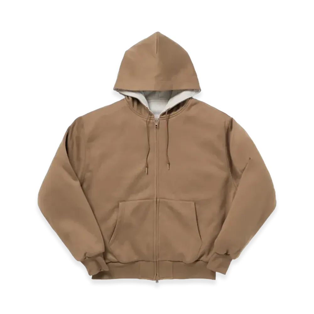 DAIWA PIER39 Women's Tech Sweat Double Face Hoodie "Light Brown"