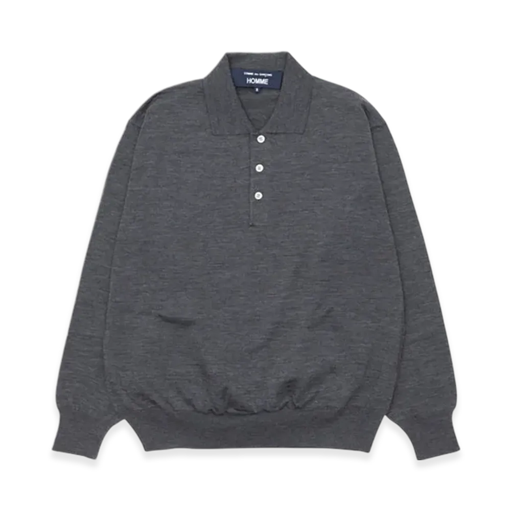 COMME des GARCONS HOMME Worsted Wool Jersey "Top Grey"