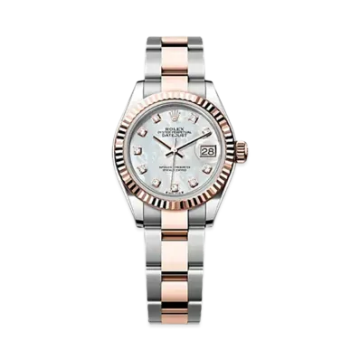 ROLEX Lady-Datejust 28mm Oystersteel & Everose Gold 279171 "White Mother-of-Pearl"
