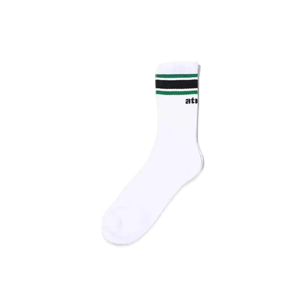 atmos Color Line Socks "White/Green"