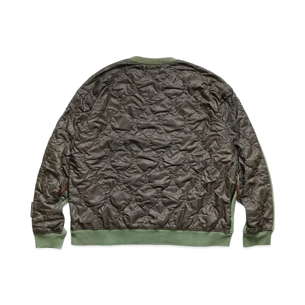 KAPITAL BACK HAIR BEVERAK BIG SWEAT "Khaki"