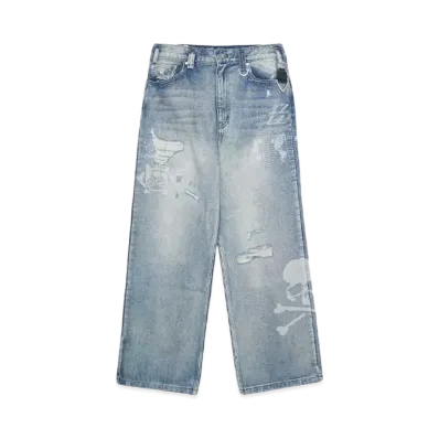 C2H4 x MMJ Totem Laser Jeans "FADED BLUE"