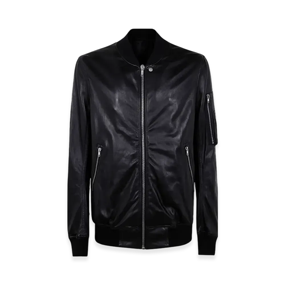 Rick Owens Hollywood Classic Flight Jacket "Black"