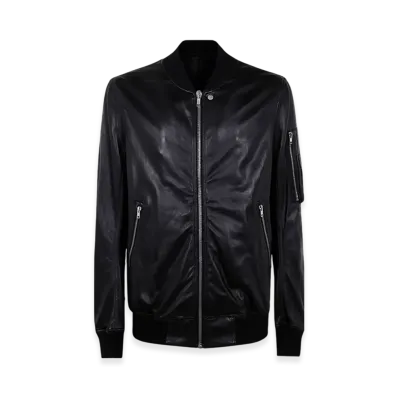 Rick Owens Hollywood Classic Flight Jacket "Black"