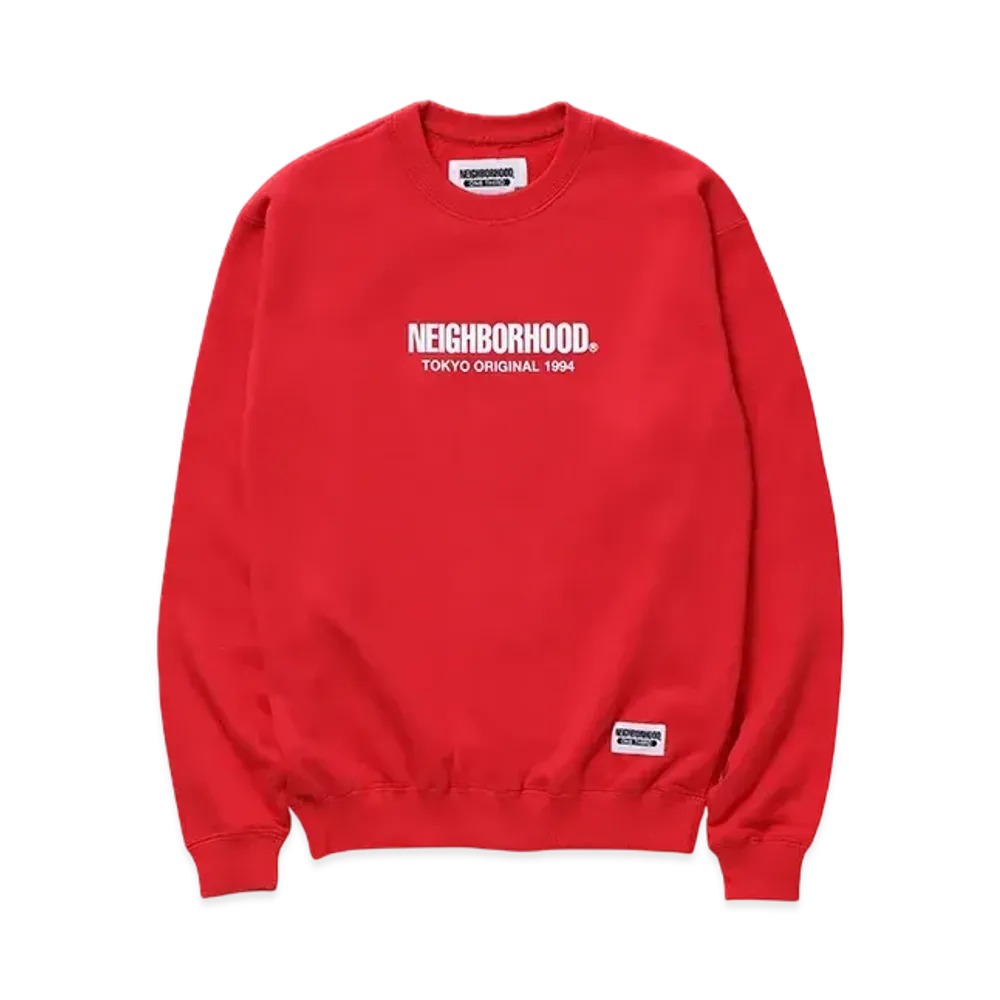 NEIGHBORHOOD OT . Sweat Shirt LS "Red"