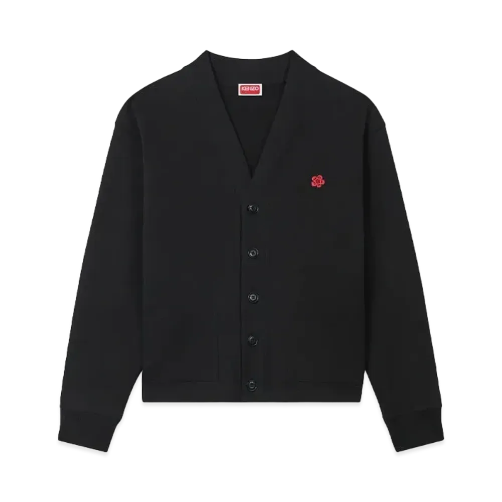 KENZO 'BOKE FLOWER' Embroidery Cardigan "Black"