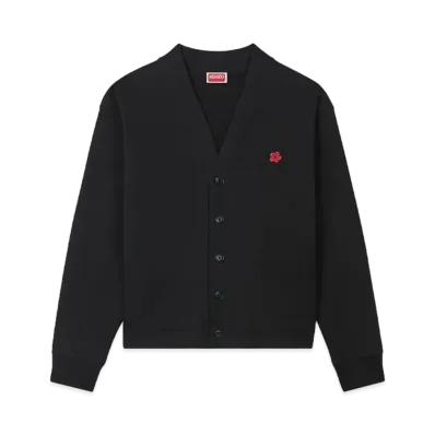 KENZO 'BOKE FLOWER' Embroidery Cardigan "Black"
