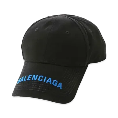BALENCIAGA Logo Cap "Black/Blue"