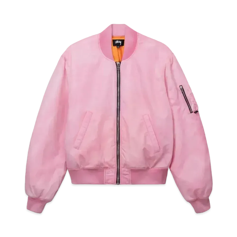 Stussy Dyed Nylon Bomber "Pink"