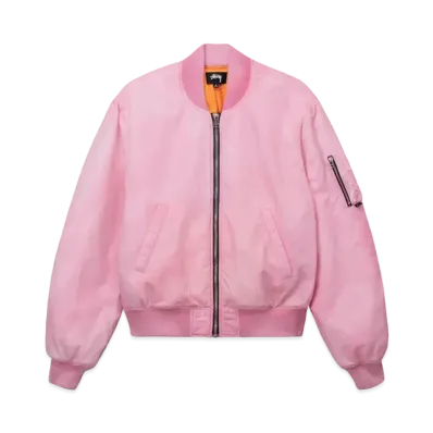 Stussy Dyed Nylon Bomber "Pink"