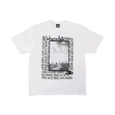 Stussy x Chocolate Skateboards 30th Anniversary Tee "White"