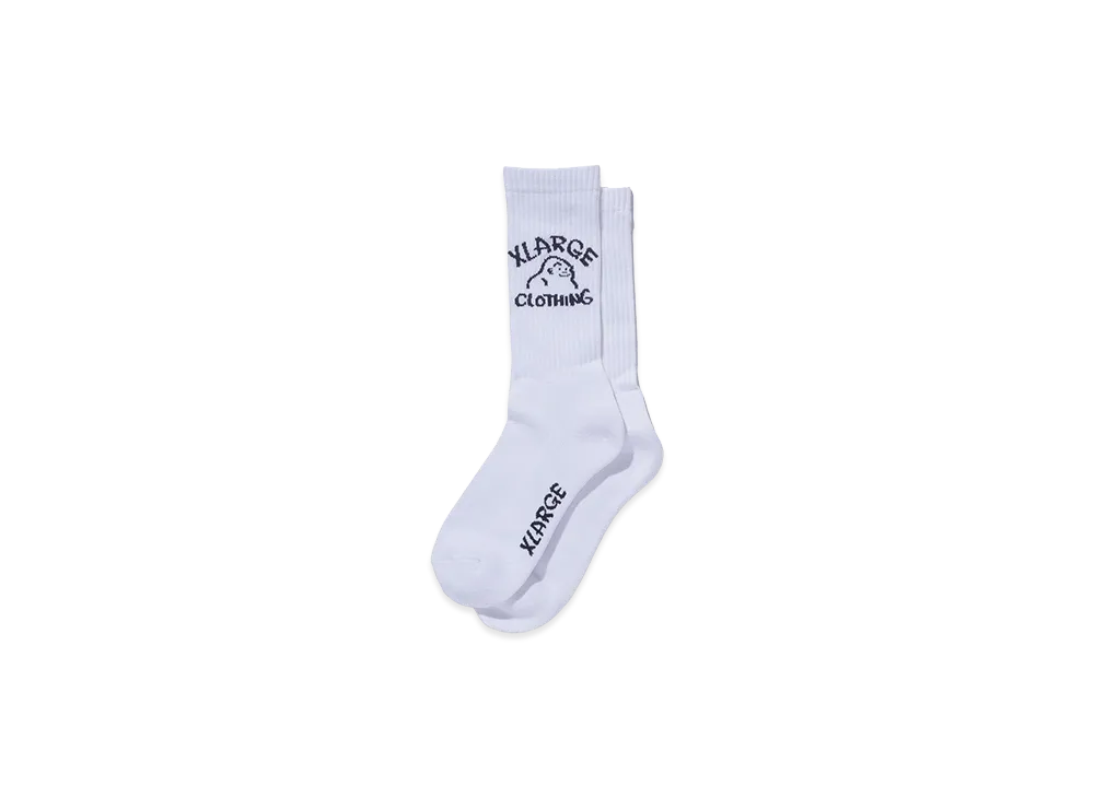 XLARGE Drawing OG Socks "White"