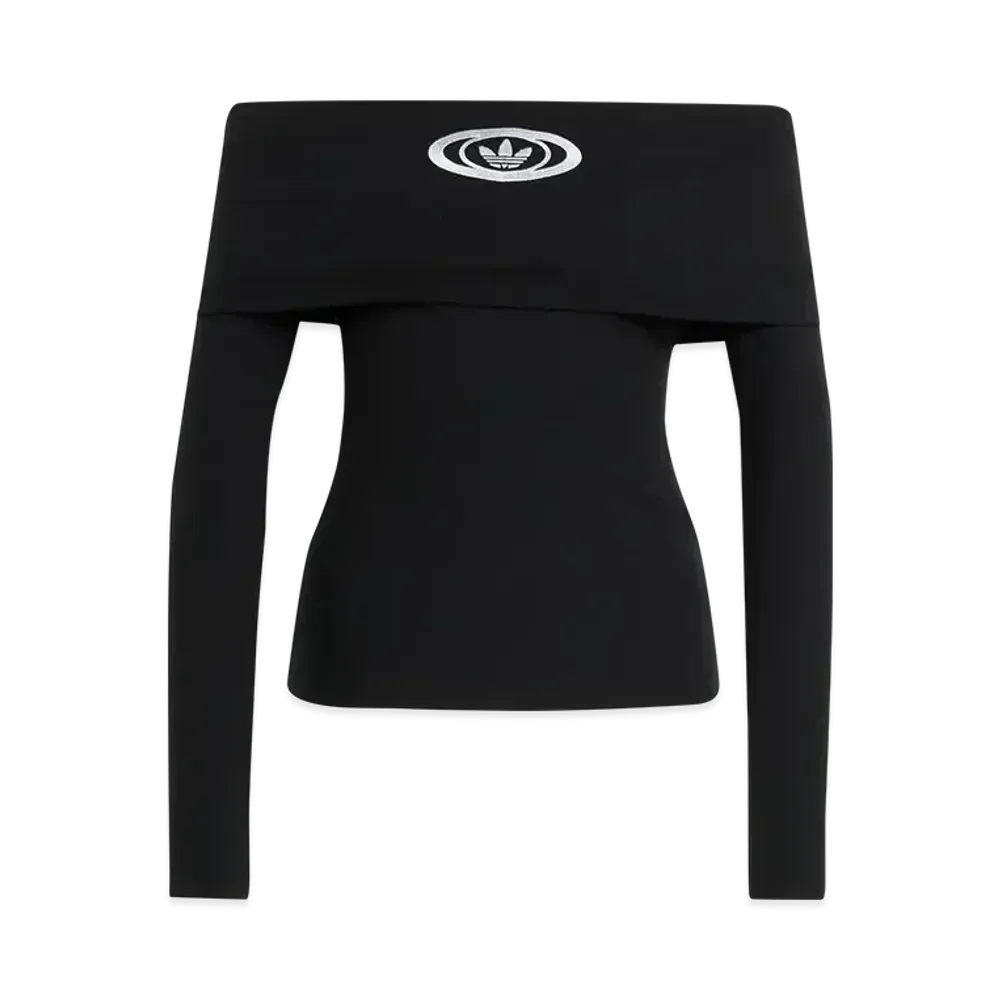 adidas Originals Off-Shoulder Top "Black"