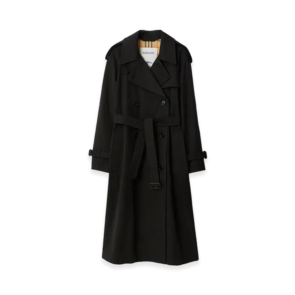Burberry Women's Long Castleford Trench Coat "Black"