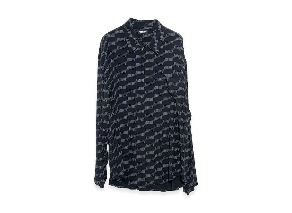バレンシアガ BBモノグラムミニマルシャツ "ブラック" 681812TML351269