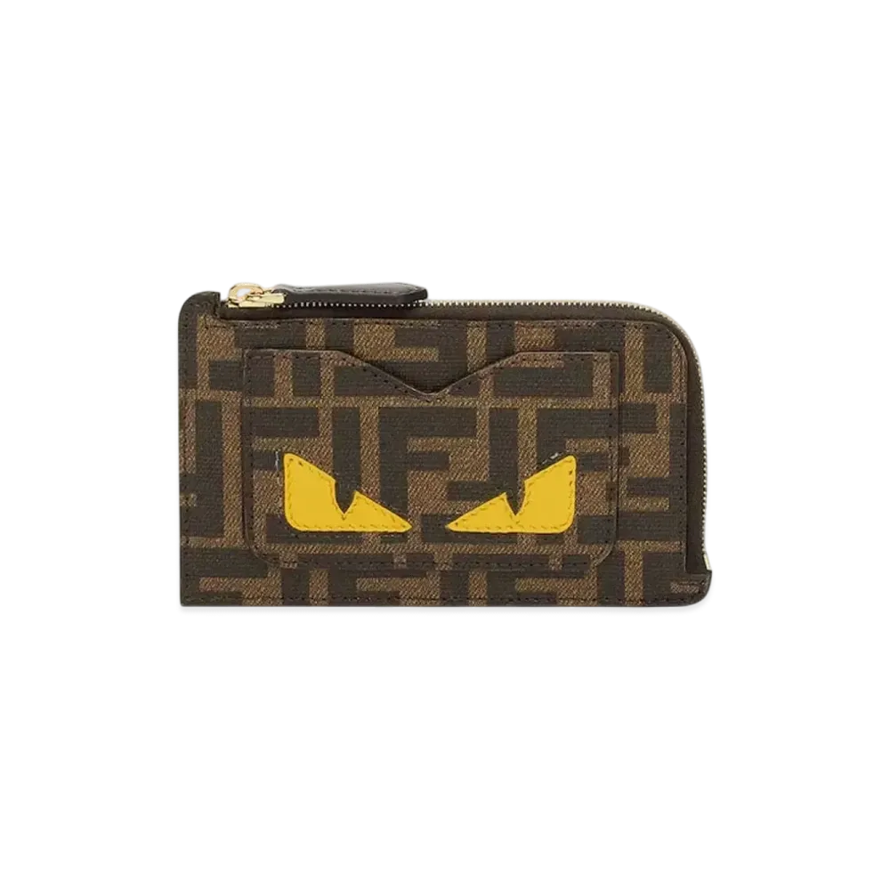 FENDI Card Case Lunar New Year FF Fabric "Brown"