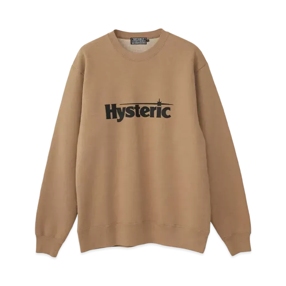 HYSTERIC GLAMOUR Flying V Sweatshirt "Beige"
